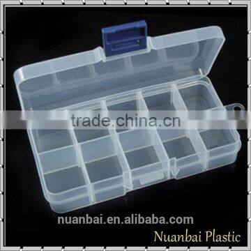 10 Adjustable Clearly Crafts Storage Stock Case Box Clear Jewelry Plastic Box With Compartments