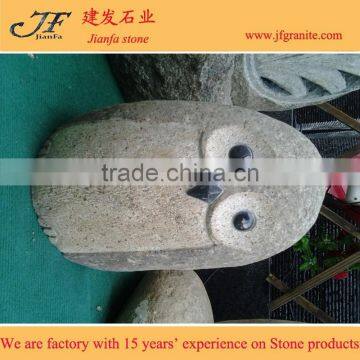 Natural Stone Artwork River Stone Owl photo-6