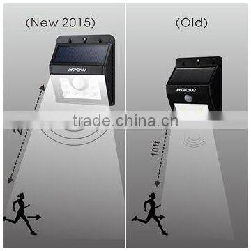 Outdoor Waterproof Rainproof IP65 Solar Sensor Motion Light 8LED Garden WALL Solar Light photo-5