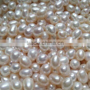 7-8 mm White Rice Shape Freshwater Loose Pearls photo-5