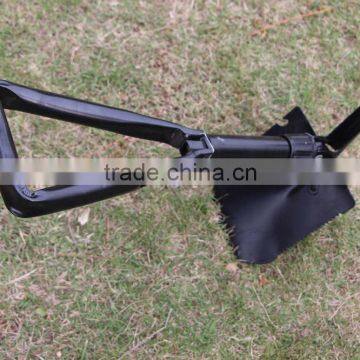 Outdoor Survival Gear Multi-functional Foldable Camping Military Shovel With Pickaxe/ Saw/ Opener