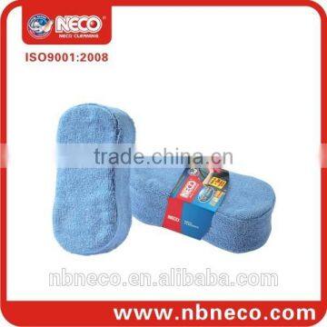 microfiber and sponge cleaning scrubber