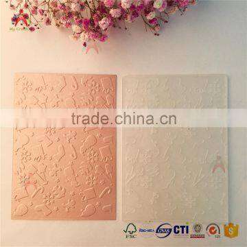 Tree type plastic embossing folder for scrapbooking