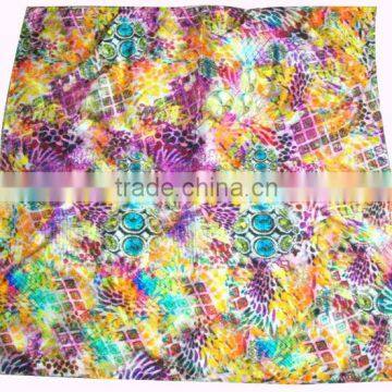 100% Digital Printed Silk Square Scarves