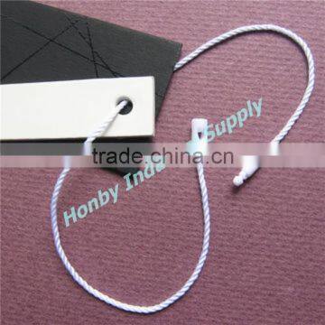 2017 Custom White Loop Securing Clothing Hang Tag Nylon String