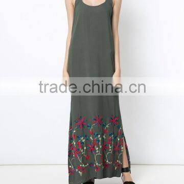 Vintage Pakistani Women Embroidered Maxi Dress Design Salwar Kameez Hsd2204 photo-2