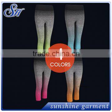 High Quality Gradual Change Color Yoga Pants Run Gym Pants photo-2