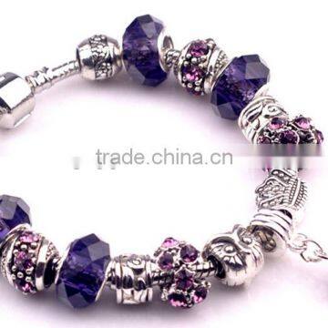Wholesale women fashion quality 18k charms bracelet