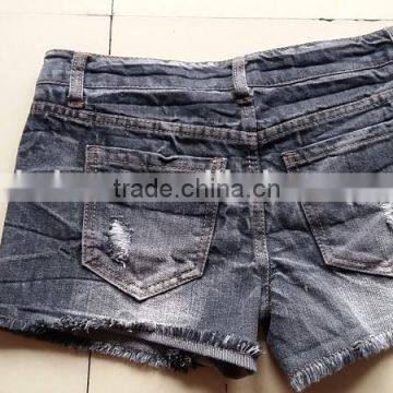Cheap Stock Lots of Lady's Low Waist Destroy Washed Sexy Denim Shorts photo-4
