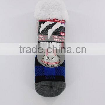 Acrylic Faux Fur Anti Slip Home Soft Slipper Socks photo-2