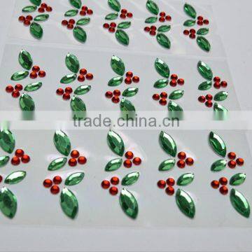 Top Selling Strong Sticky Pink Butterfly/Snowflake Shape Adhesive Rhinestone Stickers Manufacturer photo-6