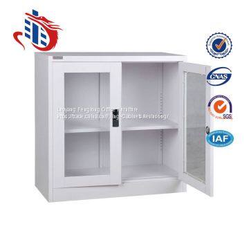 Factory Direct Double Swing Glass Door Steel Filing Cabinets photo-4