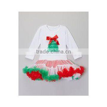 Lovely Girls Christmas Wear TuTu Dresses Red Pettiskirts Tulle Dress photo-3
