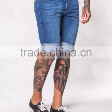 Lastest Jeans Shorts Men Design Jeans Cotton Denim Short Pants Jeans Half Pants photo-3