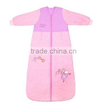 China Applique Wearable Cotton Wholesale Animal Baby Sleeping Bag With Sleeves photo-3
