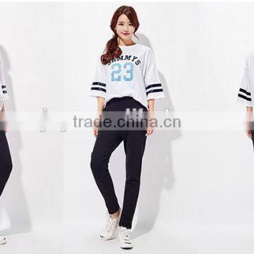 Female Black Knitting Leisure Trousers of Radish photo-3