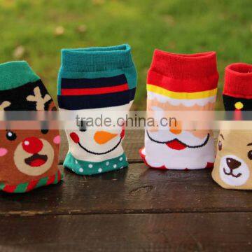 2016 New 3D Cartoon Christmas Snowman Socks Women Cotton Socks Floor Women Cotton Socks photo-6