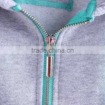 Plain Fleece Zipper Up Casual Hoodie Jacket For Men photo-2