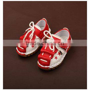 2016 Children summer faux leather student school shoes