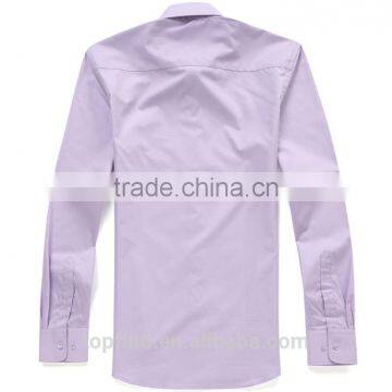 Customise High Quality Classic Italian Solid Color Dress Uniform Beautiful Men's Shirt photo-3