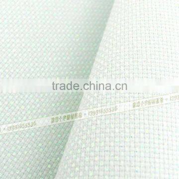 Hot sale white color HB-grade 14CT super quality home decoration cross stitch fabric