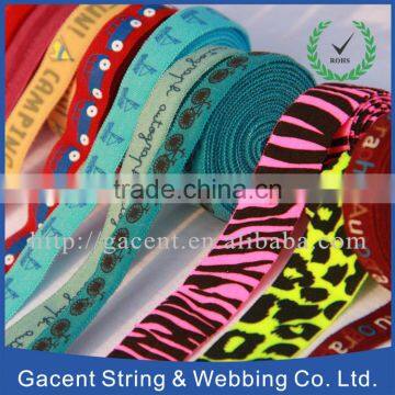 Hot sale manufacturer jacquard band with elastic with new pattern