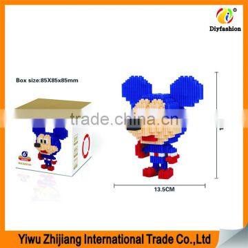 Hot Sale Abs Cartoon Mode 3D Mini Diamond Building Intelligence Blocks Toys for Kids Toy