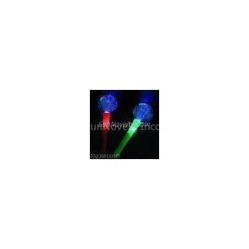 Red, Blue, Green Light - Up Multi Colors Fibre Optick Ball Wand / Flashing Wands