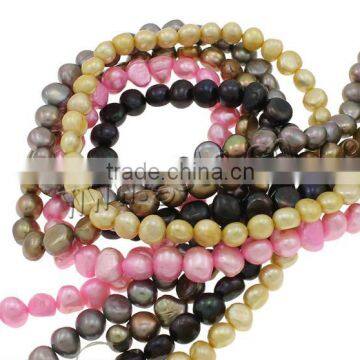 mixed color freshwater large baroque pearls