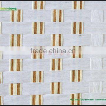 Folding Paper Rope Wooden Frame Screen Canvas Printed Paper Rope Style Room Divider Screen GVSD002 photo-5