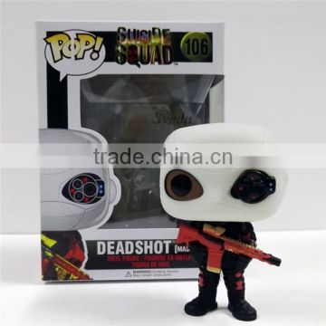 Sveda SV-SS002D 2017 Hot selling POP figure, Suicide Squad Deadshot#106 POP figure, High Quality PVC figure