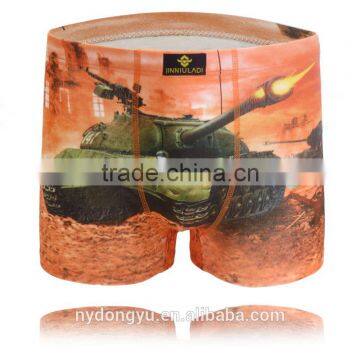 brown cotton banana print boxer panties/ jnld rifle printed cotton boxers panties underwear/ top quality underwear