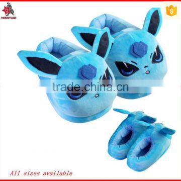 2016 newest carton shape plush pokemon toy slipper wholesale with all sizes