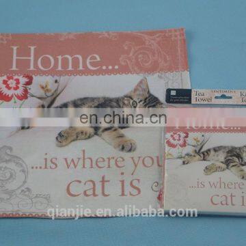 FOR ALL Age Group and Woven Technics Custom Tea Towel Digital Printing photo-3