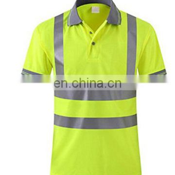 Men's Safety Polo Shirt Short Sleeve Lightweight EN471 Class 3