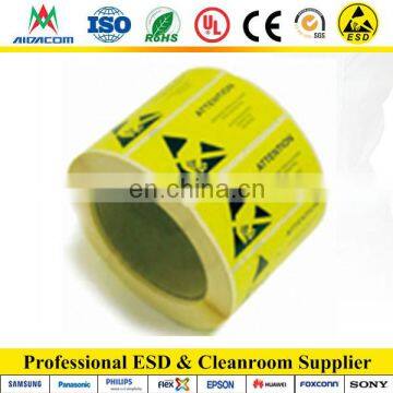 EP2620 sticky paper esd warming lable