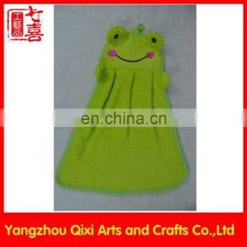 High quality custom plush animal head terry towel cotton kids hand towel cartoon soft baby towel