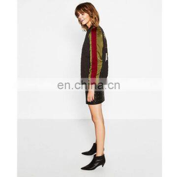 Latest Girls Cheap Price Bulk Wholesale Bomber Jacket Women photo-3