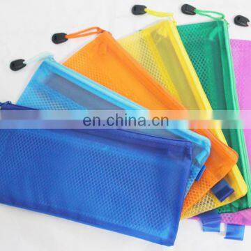 wholesale PVC hanging plastic folder matt document zipper bags