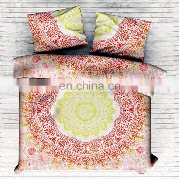 Latest Ombre Mandala Duvet Cover Set Indian Handmade Quilt Cover Comforter Set Doona Cover With Pillow Cover