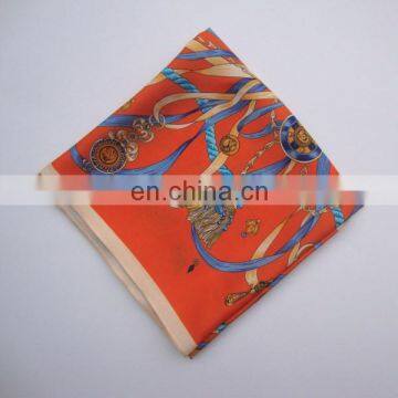 Digital Print 100% Twill Silk Pocket Square Fashion Design