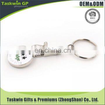 Hot selling metal bridge trolley coin & keyring