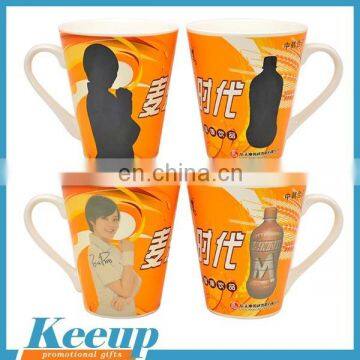 Special Horn Shape Dye Sublimation Mugs with Custom Logo Wholesale for Advertising