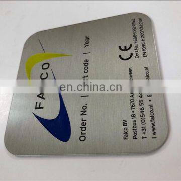 Square Aluminum Laser Engraved Construction Label photo-3