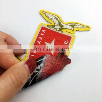 Custom Garment Patch Label Laser Cut Woven Patch for Clothing photo-3