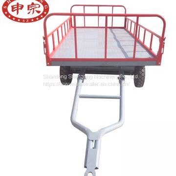 Turntable Solid Tire 2000kgs Airport Baggage Trailer for Sale photo-2