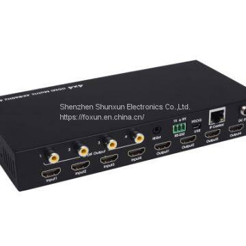 4x4 HDMI2.0 Матрица, поддерживающая 4K@60Hz YUV4:4:4, 18 Гбит