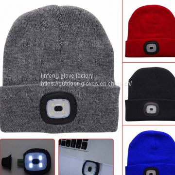 Work Hat , Winter Hat With Flashlight ,cap With Flashlight