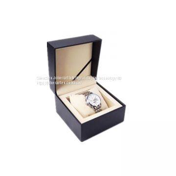 Wholesale High Quality Black Leather Single Watch Box