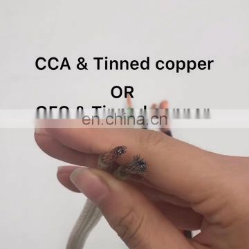 OFC 16 ga Tinned copper Transparent material speaker cable wires